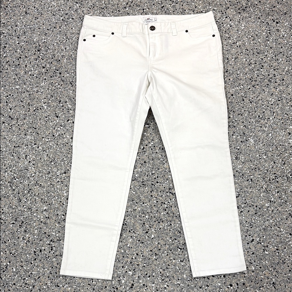 NEW Vineyard Vines White Skinny Jeans Ankle Length